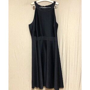 Alfani black ribbed halter style dress 20W EUC